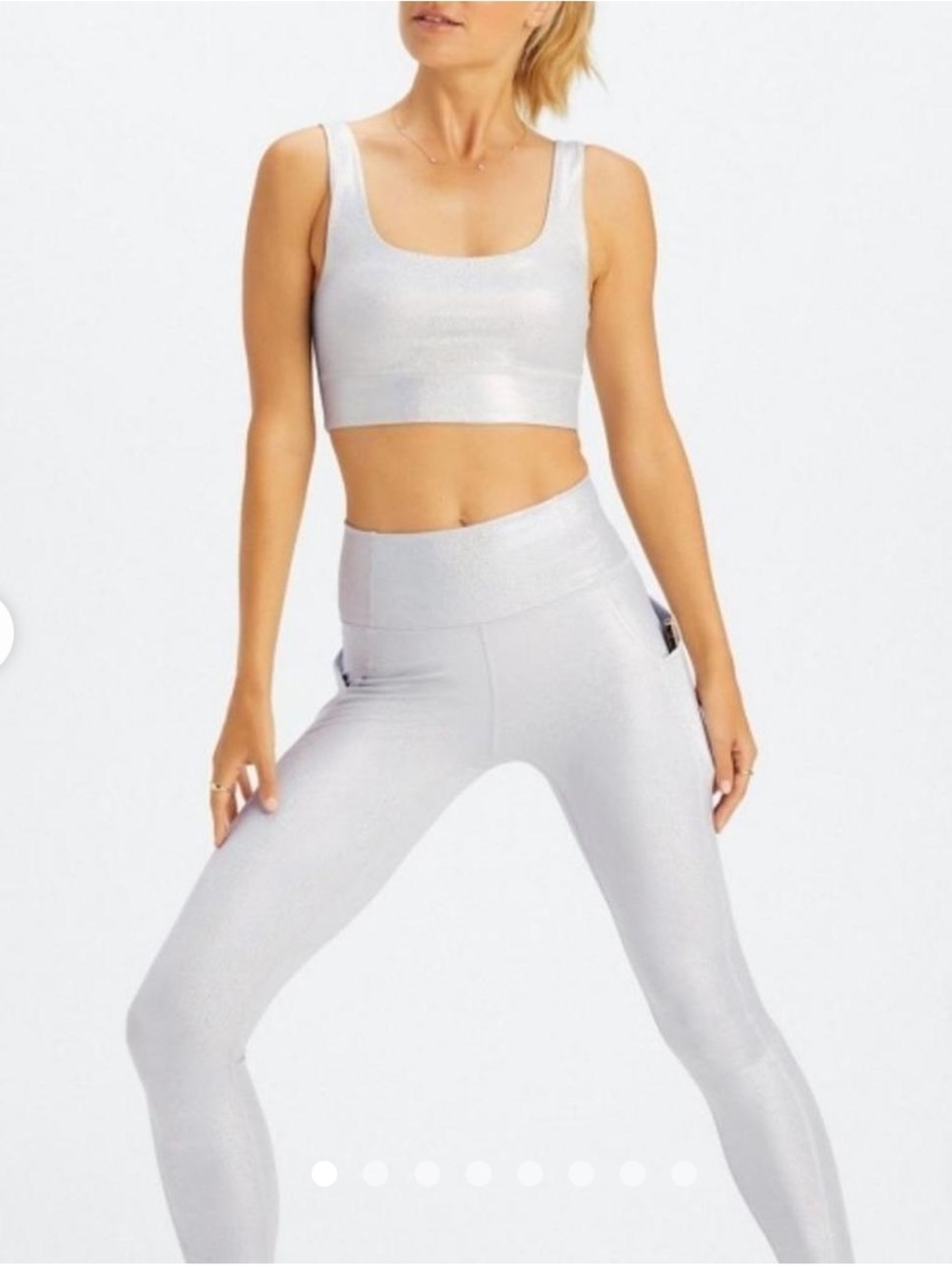 Iridescent legging and bra set